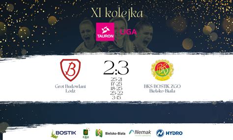 Wygrana w Łodzi z Grotem Budowlanymi BKS BOSTIK ZGO Bielsko Biała