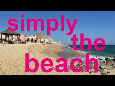 Beach Walk Cabo San Lucas Mexico K Youtube