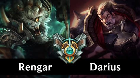 Rengar Vs Darius Top Korea Master Patch 8 1 Youtube