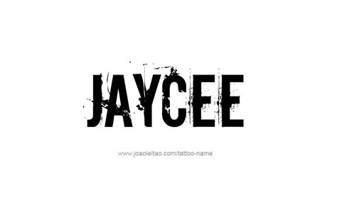 Jaycee Name Tattoo Designs