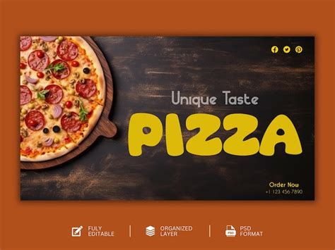 Premium Psd Food Menu And Delicious Pizza Graphic Design Template