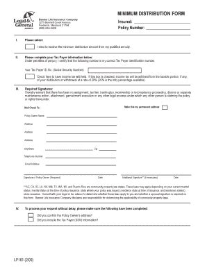 Fillable Online Minimum Distribution Form Goforformscom Fax Email