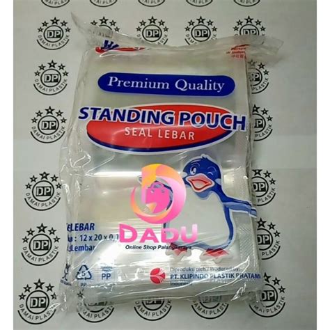 Jual Standing Pouch 12 X 20 Isi 50pcs STP Plastik Klip Ziplock Kemasan