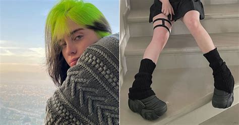 See Billie Eilish's Black Swear London Boots With Socks | POPSUGAR Fashion