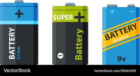 Batterie Icon Isolated Royalty Free Vector Image