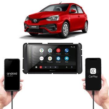 Central Multimidia Etios Android Auto Carplay