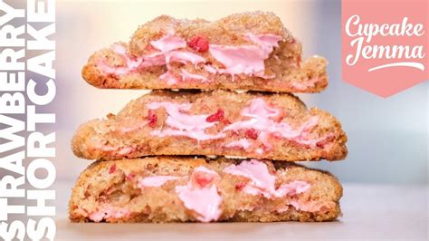 Strawberry Shortcake Ny Cookie Recipe Cupcake Jemma Channel Youtube