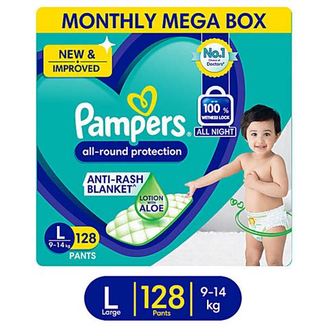 Buy Pampers Diapers Pants Large Size Monthly Box Pack New S Pack