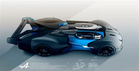 Alpine Vision Gran Turismo Concept Design Sketch By Victor Sfiazof