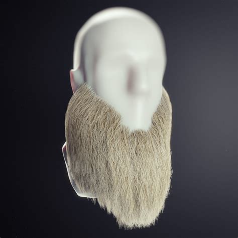 3d Model Beard Blender Low Poly 3 Vr Ar Low Poly Cgtrader