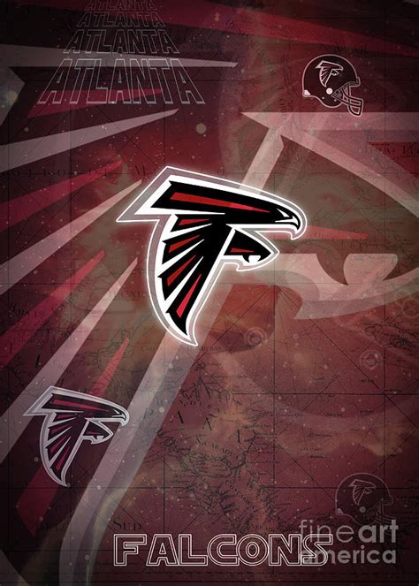 Atlanta Falcons Digital Art By Kitty Ursua Fine Art America