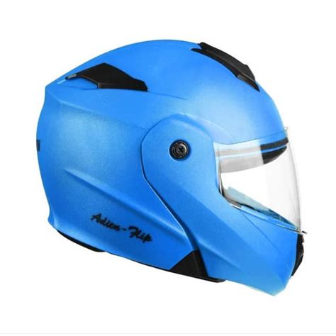 Sky Blue Shield Pro Full Face Motorcycle Helmet At Best Price In New