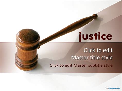 Free Justice Ppt Template