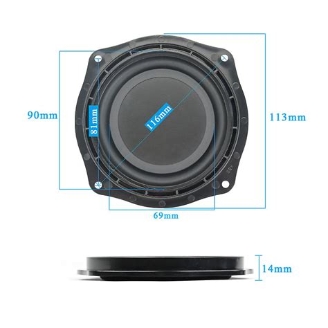 Aiyima 4inch Bass Radiator Speaker Vibration Diaphragm Passive Radiator