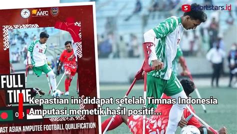 Keren Timnas Sepak Bola Amputasi Indonesia Lolos Ke Piala Dunia