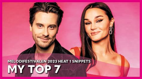 Melodifestivalen Heat Snippets My Top Youtube