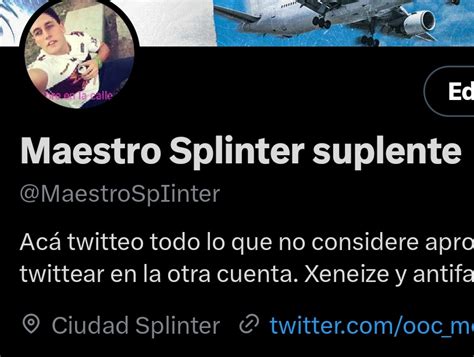 Maestro Splinter Suplente On Twitter Elon Musk Cambi La Visual De