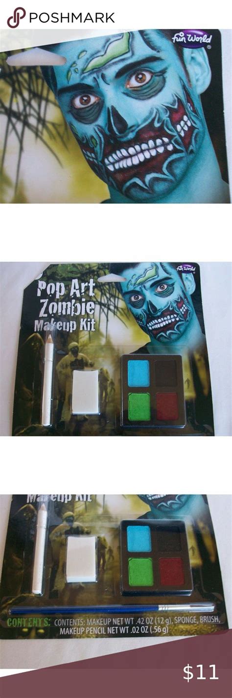 Halloween Pop Art Zombie Makeup Kit Costume | Pop art zombie, Makeup ...