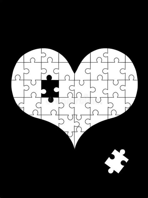 Heart Missing Piece Puzzle Stock Illustrations 208 Heart Missing Piece Puzzle Stock