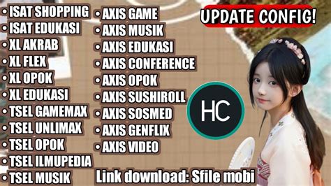 UPDATE CONFIG CUSTOM Axis Game Sushiroll Edukasi Xl Indosat