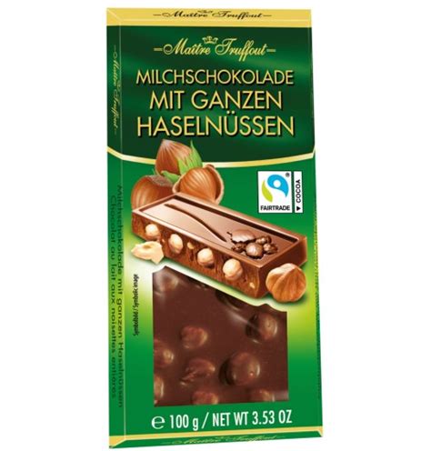 Milchschokolade Mit Ganzen N Ssen G Tafel Trier