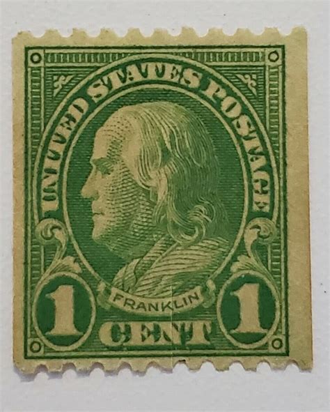 Benjamin Franklin Cent Stamp Green