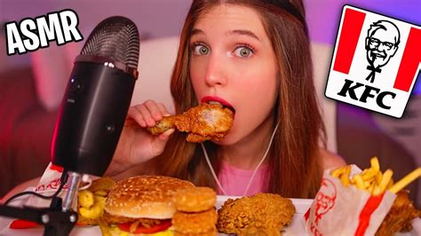 Asmr Comiendo Contigo Kfc 🍗🍔 Crujiente Y Relajante Mouth Sounds Youtube