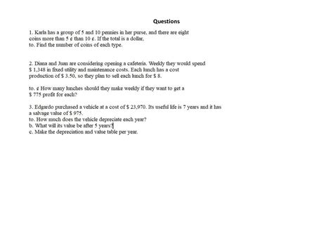 solution simple algebra problems studypool