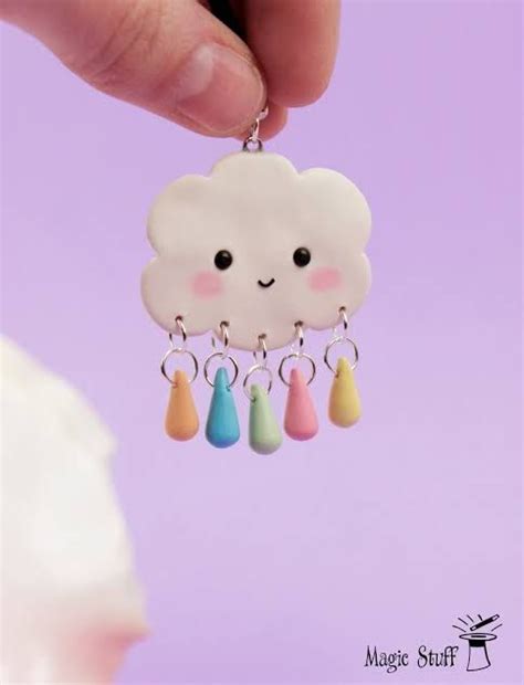 Clouds Polymer Clay Charm Kawaii Clouds Kawaii Planner Charms Artofit