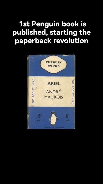 Otd July 30 1935 1st Penguin Book Is Published Starting The Paperback Revolution📕 Youtube