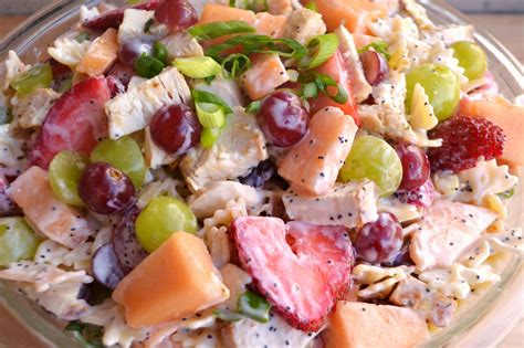 7kidsathome Chicken And Fruit Pasta Salad