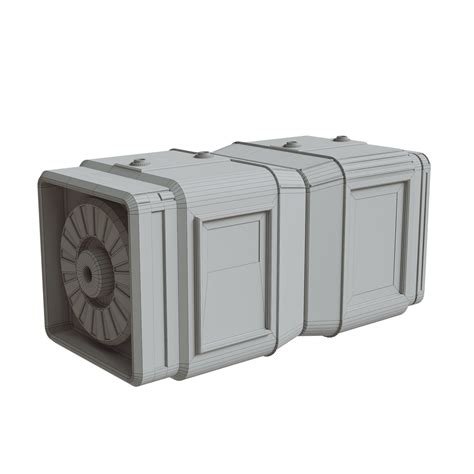3d Model Sci Fi Battery Vr Ar Low Poly Cgtrader