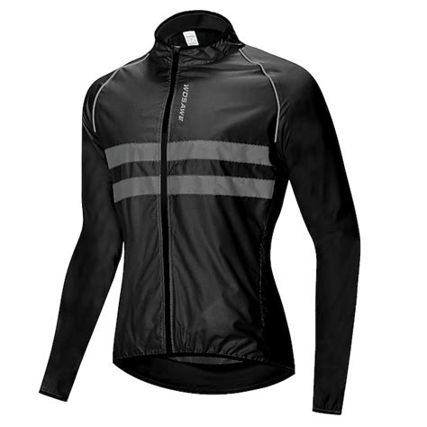 WOSAWE Homme Veste Velo Cyclisme Coupe Vent Veste De Pluie Hiver Haute