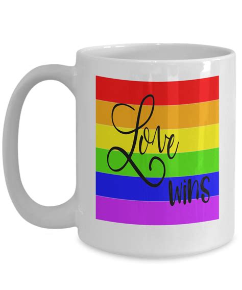 Love For The Win Lgbtq Woman Man Gender Fluid Identity Coffee Tea