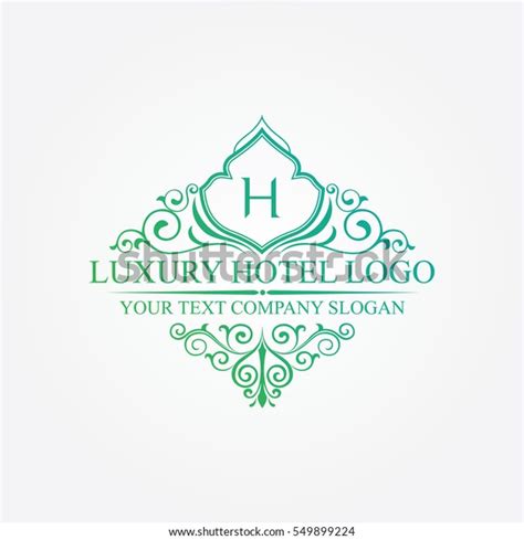 Luxury Hotel Logo Stock Vector (Royalty Free) 549899224