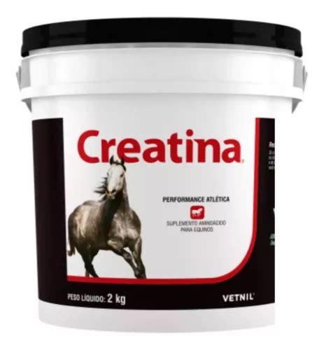 Creatina 2 Kg Vetnil Massa Muscular Energia 2kg Cavalo Forte Frete grátis