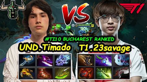 23savage Vs Timado GOD Tier Carry Battle Ti10 BUCHAREST Ranked Dota 2