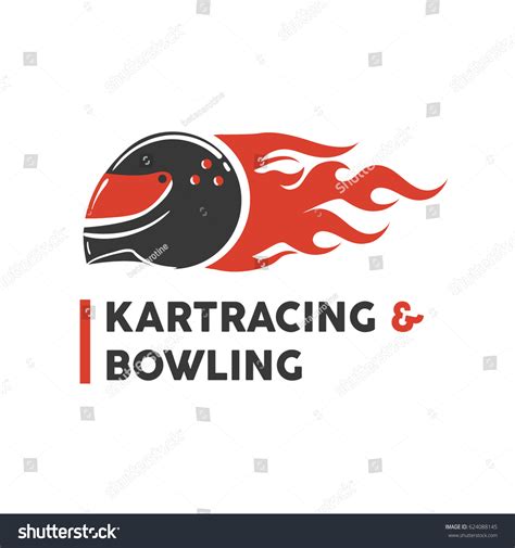 Carting Club Kart Races Bowling Vector Stock Vector Royalty Free