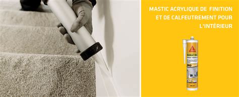 Sika Sikaseal 188 Finition Intérieur Gris Mastic Acrylique Pour Joints De Finitions