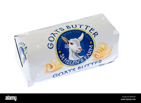 250 Gram Block Of St Helens Farm Goats Butter Stock Photo Alamy