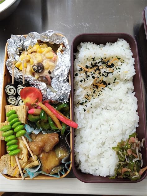 鮭のみそバターホイル焼きのお弁当 新米主婦ののんびり日記