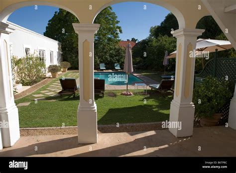 Boutique hotel pool Stock Photo - Alamy