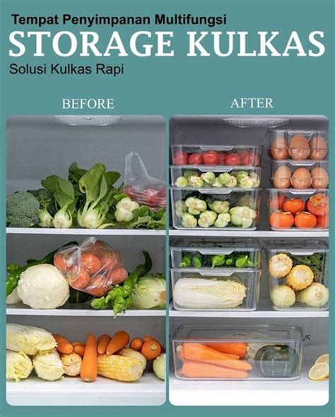 Jual Kotak Penyimpanan Barang Kontainer Makanan Kulkas Storage Box