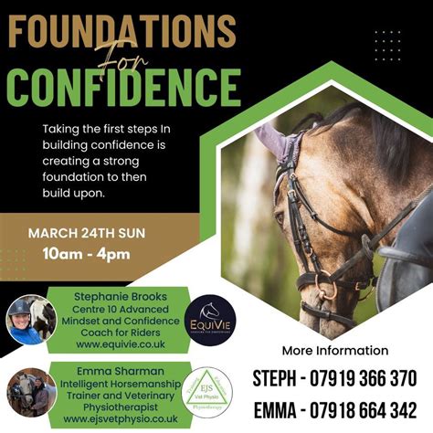 Building Your Foundations Confidence Clinic For Horse And Rider