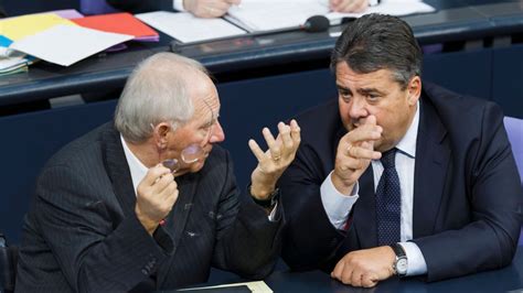 Sigmar Gabriel Wäre Wolfgang Schäuble ein guter Kanzler gewesen Ja