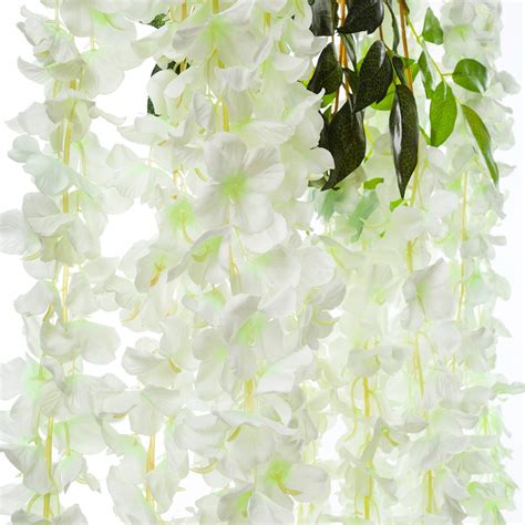 Buy Pauwer Artificial Wisteria Hanging Flowers 24 Pack Fake Wisteria