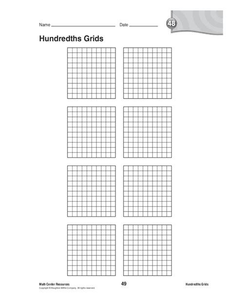 Hundredths Grid Pdf Fill Online Printable Fillable Blank Pdffiller