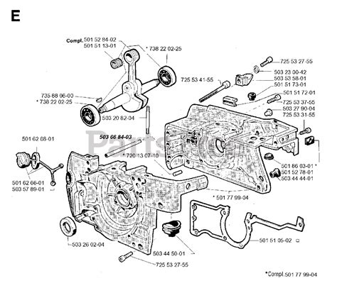 Jonsered 630 Super Ii Jonsered Chainsaw 1993 06 Crankcase Parts Lookup With Diagrams Partstree