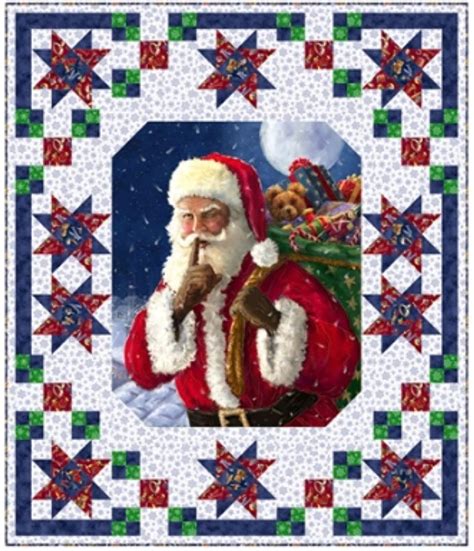 Santa Stars Quilt Kit By Pine Tree Country Quilts For Qt Fabrics Kit