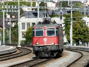 Sbb Re Bei Rangierfahrt Im Bahnhof Chur Am